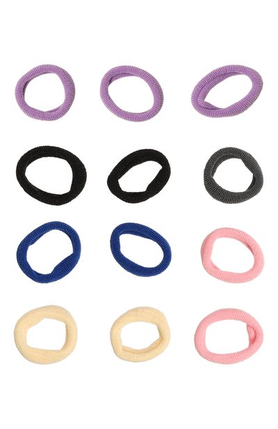 Комплект из двенадцати резинок JUNEFEE разноцветного цвета по цене 650 руб., арт. 7247, фото 2 Комплект из двенадцати резинок JUNEFEE, арт. 7247, фото 2