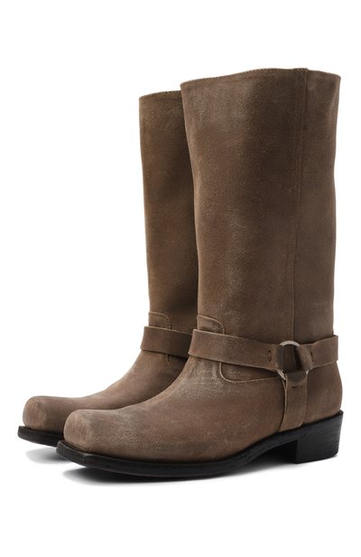 Женские замшевые сапоги biker GOLDEN GOOSE DELUXE BRAND, арт. GWF01057.F008237