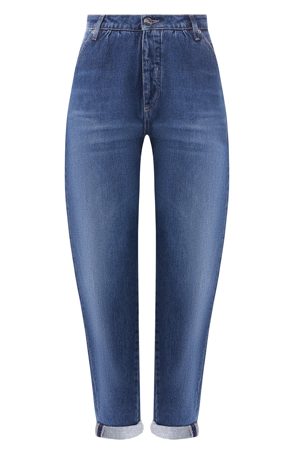 Джинсы с защипами TWO WOMEN IN THE WORLD синего цвета по цене 17050 руб., арт. CHELSEY/UVTQ7, фото 1 Джинсы с защипами TWO WOMEN IN THE WORLD, арт. CHELSEY/UVTQ7, фото 1