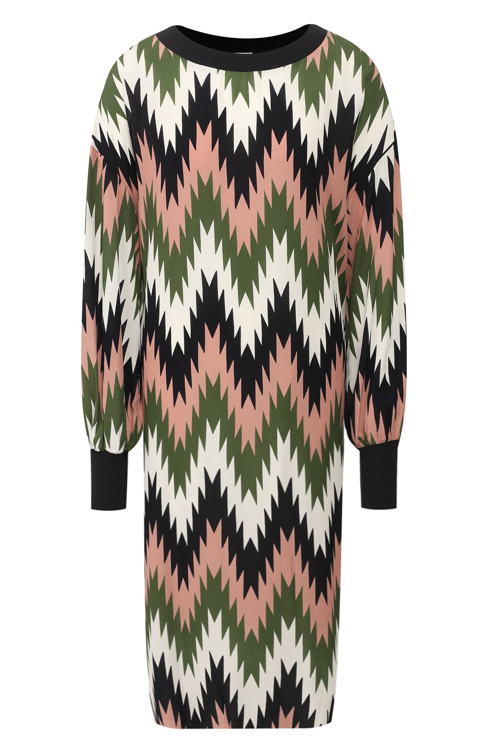Платье из вискозы M MISSONI разноцветного цвета по цене 45450 руб., арт. 2DG00198/2W001Y, фото 1 Платье из вискозы M MISSONI, арт. 2DG00198/2W001Y, фото 1