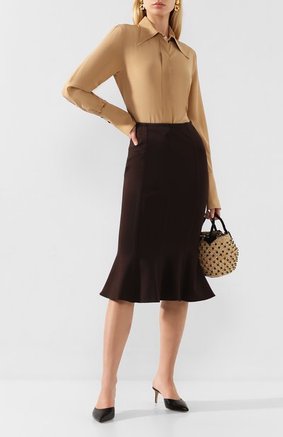 Шелковая рубашка VICTORIA BECKHAM, арт. 1220WSH001371A, фото 2