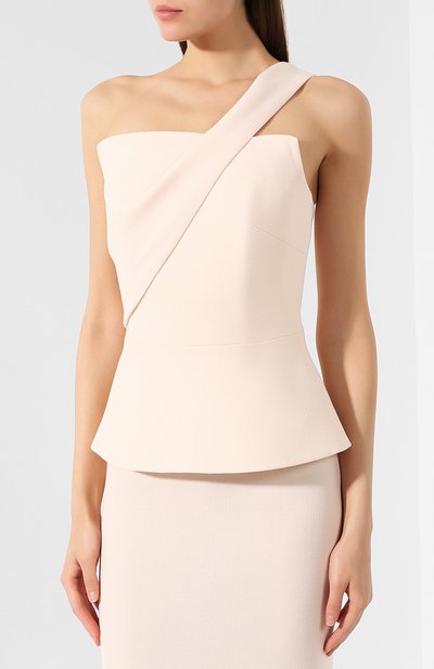 Шерстяной топ ROLAND MOURET бежевого цвета по цене 54800 руб., арт. EW19/S0741/F4044, фото 3 Шерстяной топ ROLAND MOURET, арт. EW19/S0741/F4044, фото 3