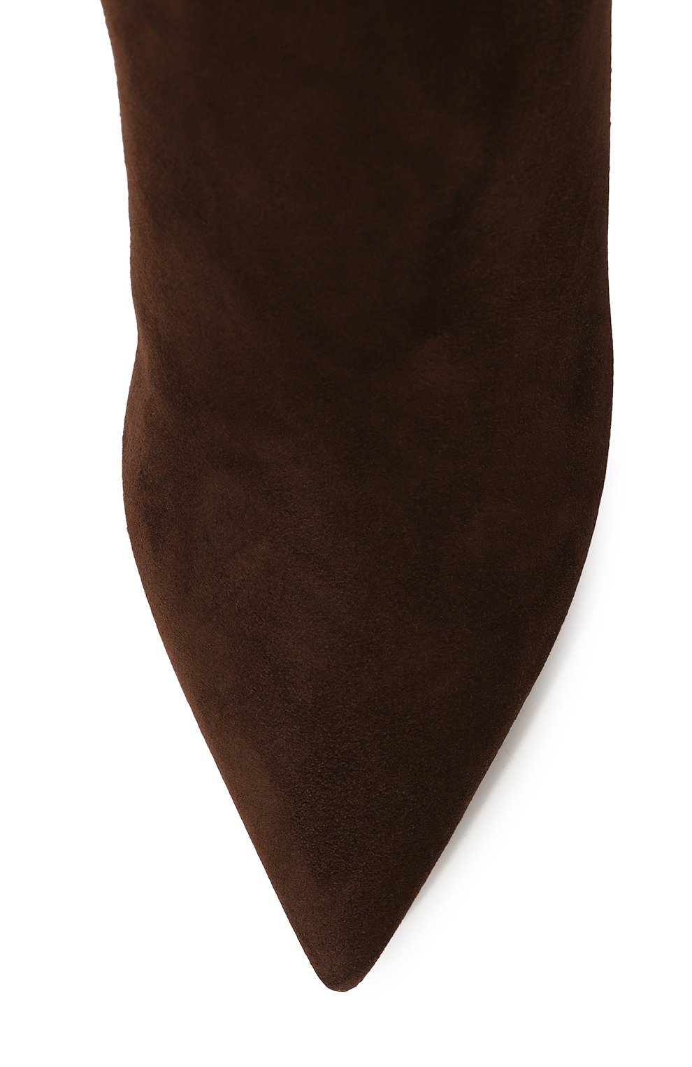 Замшевые ботильоны godiva 75 SERGIO ROSSI коричневого цвета по цене 87550 руб., арт. A85470-MCAZ01, фото 6 Замшевые ботильоны godiva 75 SERGIO ROSSI, арт. A85470-MCAZ01, фото 6