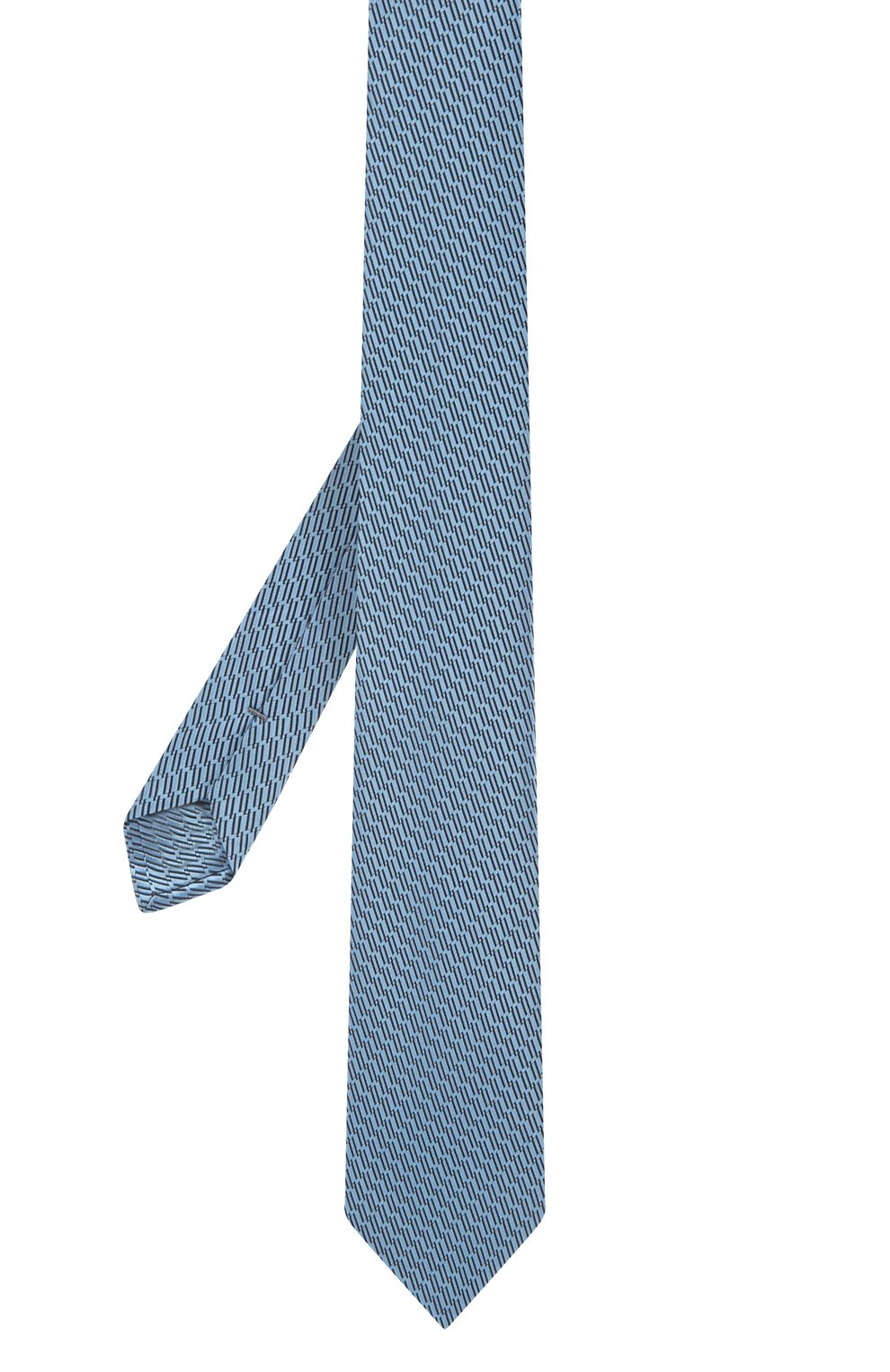 Шелковый галстук ZEGNA голубого цвета по цене 28350 руб., арт. Z2E10T/18S, фото 2 Шелковый галстук ZEGNA, арт. Z2E10T/18S, фото 2