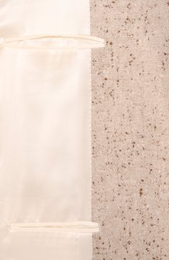 Женский кашемировый жакет KITON бежевого цвета, арт. D58502K0518E02 | Фото 7 (Драгоценные камни: Проставлено; Материал внешний: Кашемир, Шерсть; Рукава: Длинные; Материал сплава: Проставлено; Длина (для топов): Удлиненные; Женское Кросс-КТ: Жакет-одежда; 1-2-бортные: Однобортные; Стили: Классический)