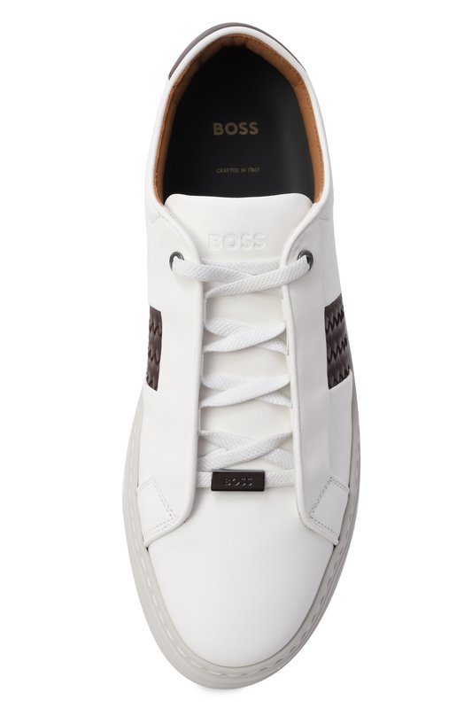 Кожаные кеды Gary BOSS 50555667 Белый  50555667 Фото 5