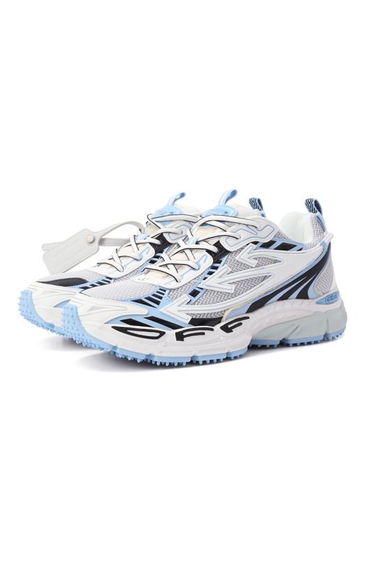 Комбинированные кроссовки Be Right Back Off-White 0MIA295C99FAB0010140 Голубой 0MIA295C99FAB0010140