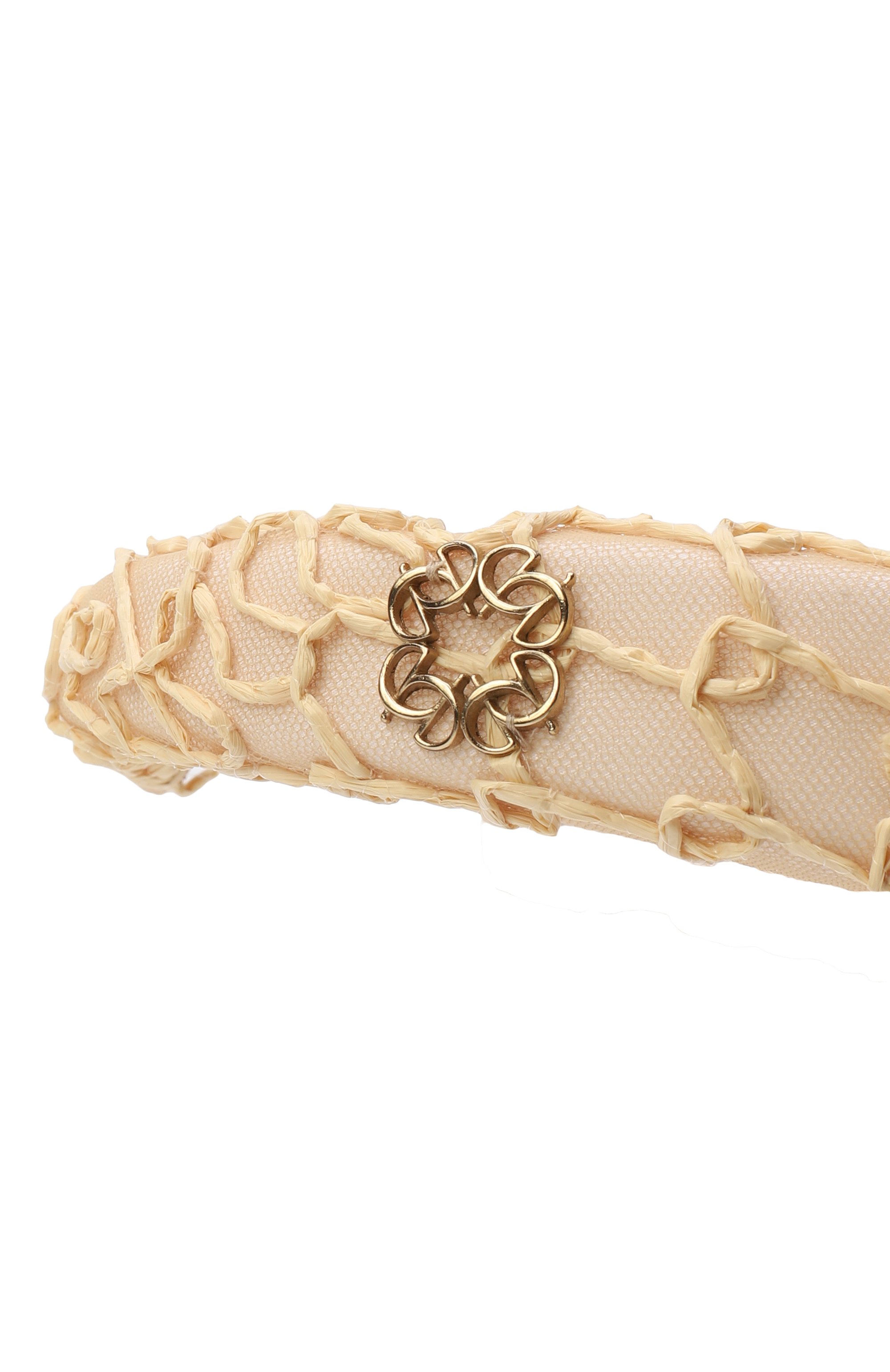 Ободок ELIE SAAB JUNIOR светло-бежевого цвета по цене 15950 руб., арт. EAFR045/TS1108, фото 3 Ободок ELIE SAAB JUNIOR, арт. EAFR045/TS1108, фото 3