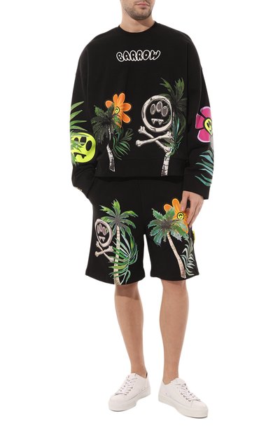 Хлопковый свитшот BARROW черного цвета по цене 35800 руб., арт. 034085, фото 2 Хлопковый свитшот BARROW, арт. 034085, фото 2