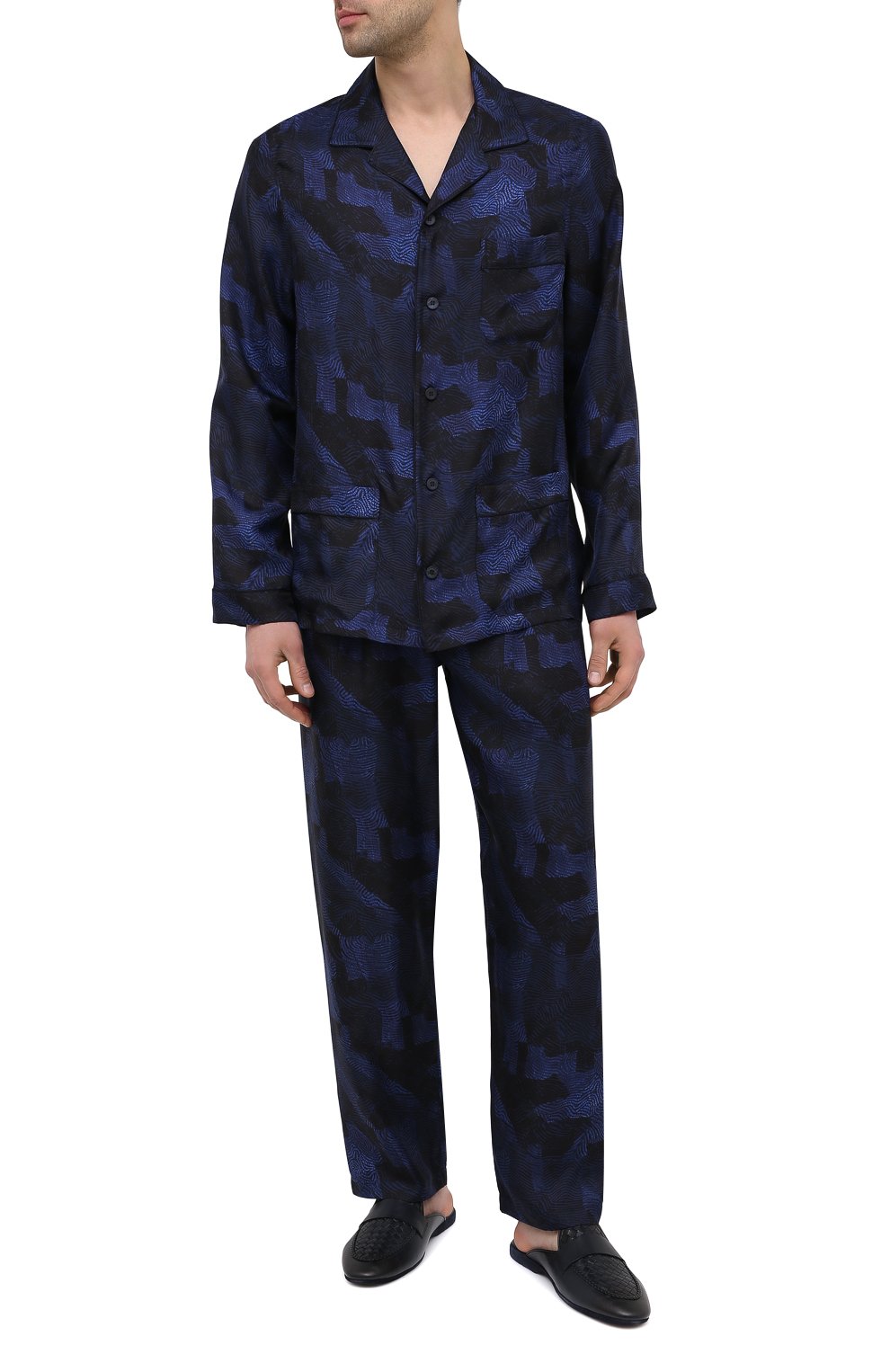 Кожаные домашние туфли SANTONI, арт. PMXXA2032XXX1CLBU42, фото 2