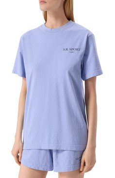 Хлопковая футболка SPORTY AND RICH, арт. T0043612201BL59, фото 7