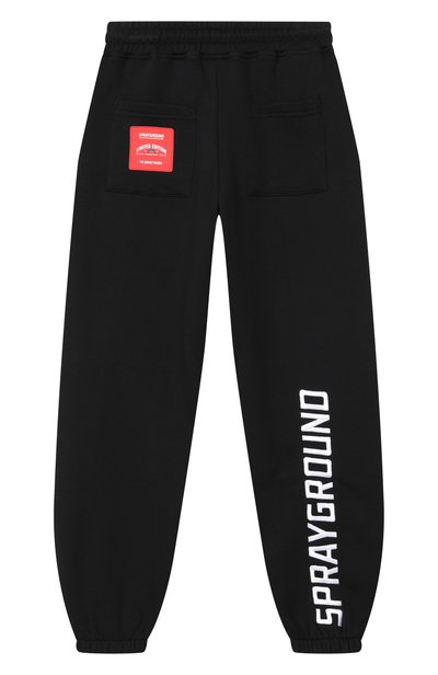 Хлопковые джоггеры SPRAYGROUND, арт. SPY1568GBLK/SHARK BAGGY PANTS BLACK, фото 2