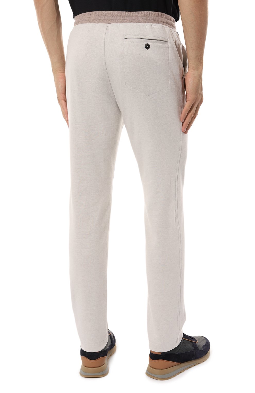 Брюки из хлопка и кашемира CAPOBIANCO, арт. 15M706.LB00., фото 4