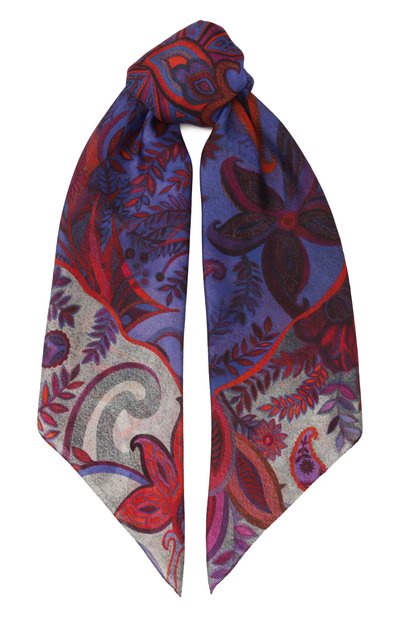 Шелковый платок орнамент цветы GOURJI, арт. T26AZB7VI1, фото 1