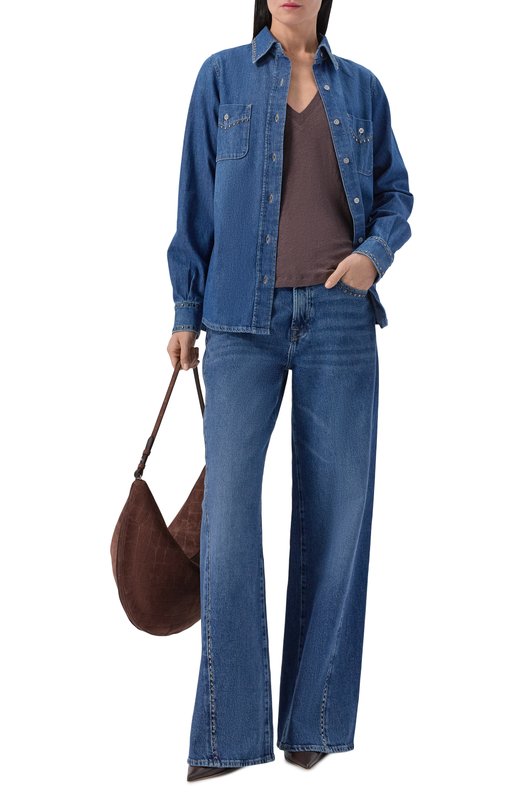 Льняная футболка Iro WP19R0DE0 Коричневый  WP19R0DE0 Фото 2