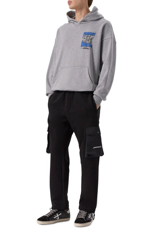Хлопковые брюки-карго HINNOMINATE HMABM01399 Чёрный  HMABM01399 Фото 2