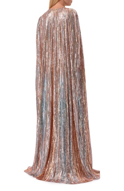 Платье с отделкой пайетками ELIE SAAB, арт. D1060NR26/YA056, фото 3