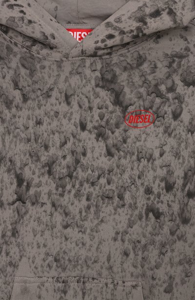 Хлопковое худи DIESEL, арт. J02500/0DBCN, фото 3