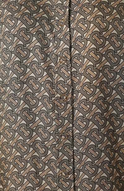 Шелковая рубашка BURBERRY хаки цвета по цене 132000 руб., арт. 8016078, фото 5 Шелковая рубашка BURBERRY, арт. 8016078, фото 5