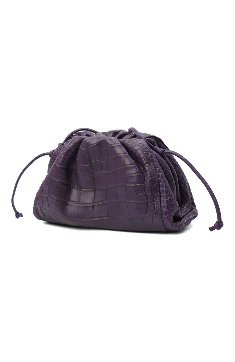 Женский клатч pouch mini из кожи аллигатора BOTTEGA VENETA фиолетового цвета, арт. 585852/VCPX2/AMIS | Фото 3 (Ремень/цепочка: На ремешке; Женское Кросс-КТ: Клатч-клатчи; Размер: mini; Материал: Экзотическая кожа; Региональные ограничения белый список (Axapta Mercury): RU; Драгоценные камни: Проставлено; Материал сплава: Проставлено)