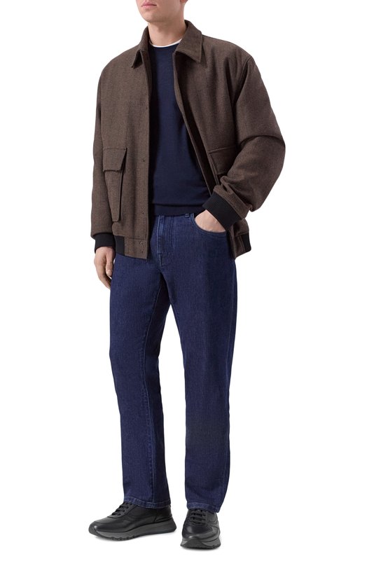 Кожаные кроссовки Gio7 Blu Barrett GI0-13806.8 Синий  GI0-13806.8 Фото 2