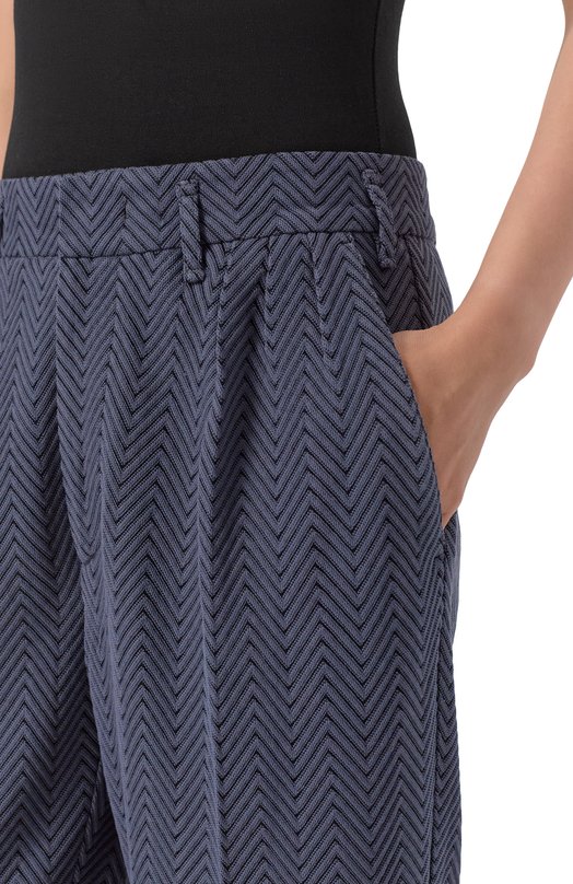 Брюки из хлопка и вискозы Missoni DS25WI01/BR00JC Синий  DS25WI01/BR00JC Фото 5
