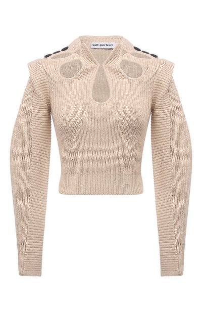 Свитер из хлопка и шерсти SELF-PORTRAIT, арт. PF21-001D, фото 1