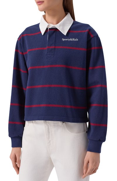 Хлопковое поло SPORTY AND RICH, арт. ST00862300BL134, фото 3