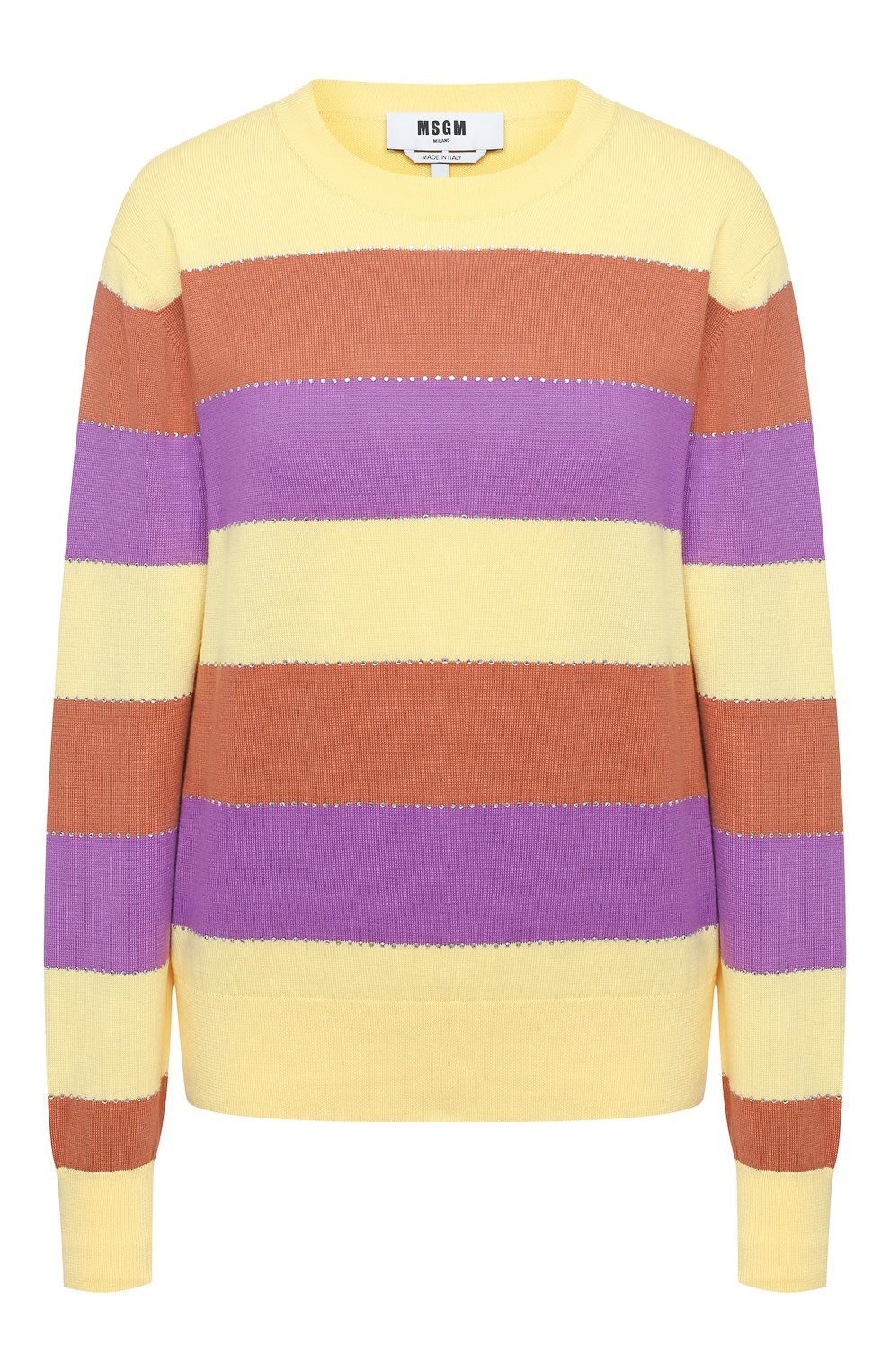 Хлопковый пуловер MSGM, арт. 2943MDM112 207635, фото 1