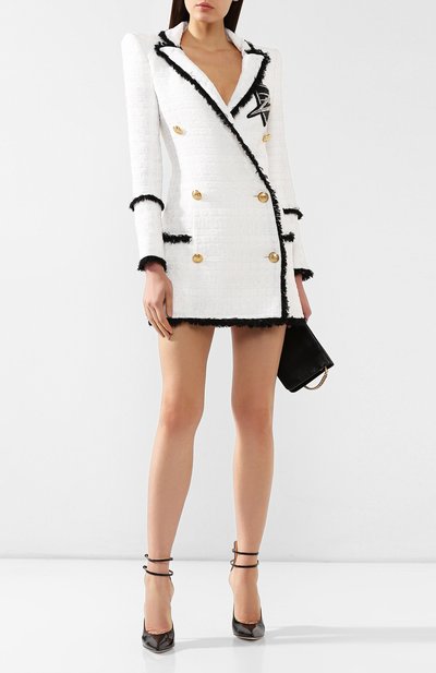 Платье BALMAIN черно-белого цвета по цене 478000 руб., арт. RF17221/X108, фото 2 Платье BALMAIN, арт. RF17221/X108, фото 2