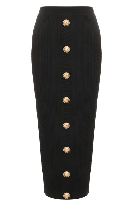 Женская юбка из вискозы BALMAIN, арт. FF1LD066/KI50