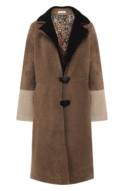 Женская меховое пальто с отложным воротником SAKS POTTS, арт. 18080 FEBBE BR0WN C0AT