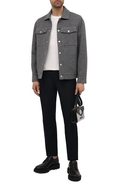 Брюки из хлопка и шерсти LORO PIANA темно-синего цвета по цене 62350 руб., арт. FAL7991, фото 2 Брюки из хлопка и шерсти LORO PIANA, арт. FAL7991, фото 2