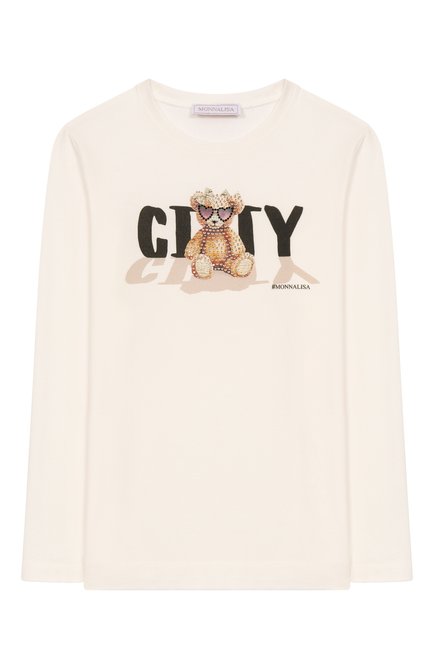 Хлопковый лонгслив MONNALISA, арт. 19F624