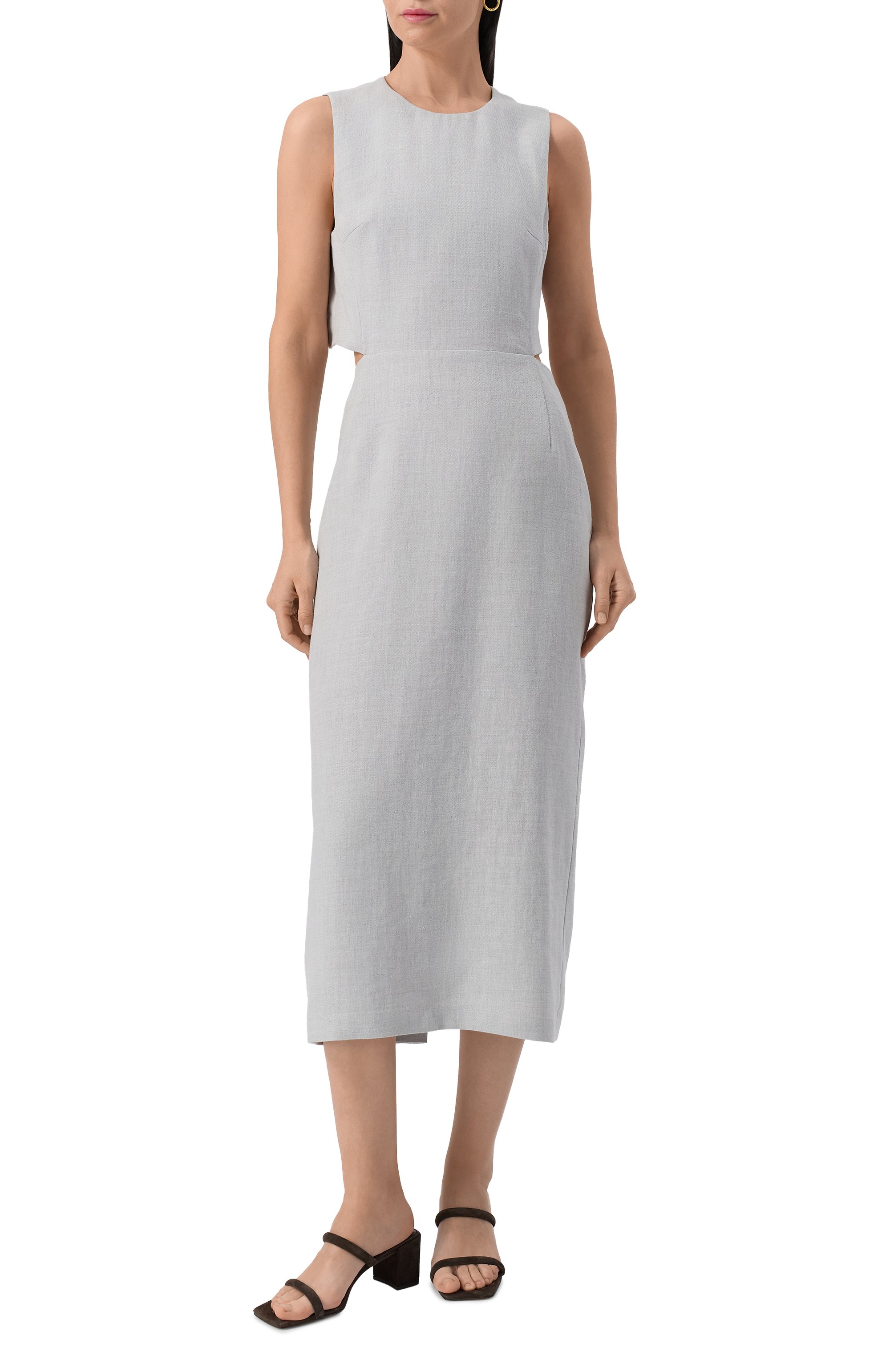 Платье изо льна и вискозы 12 STOREEZ, арт. 126107, фото 3