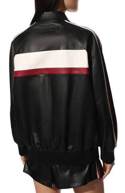 Кожаный бомбер MIU MIU, арт. MPV779-FLY-F0002, фото 4