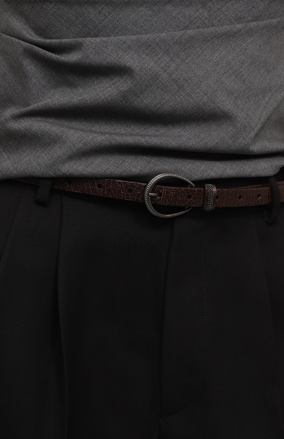 Кожаный ремень BRUNELLO CUCINELLI, арт. M0BRUC140, фото 2