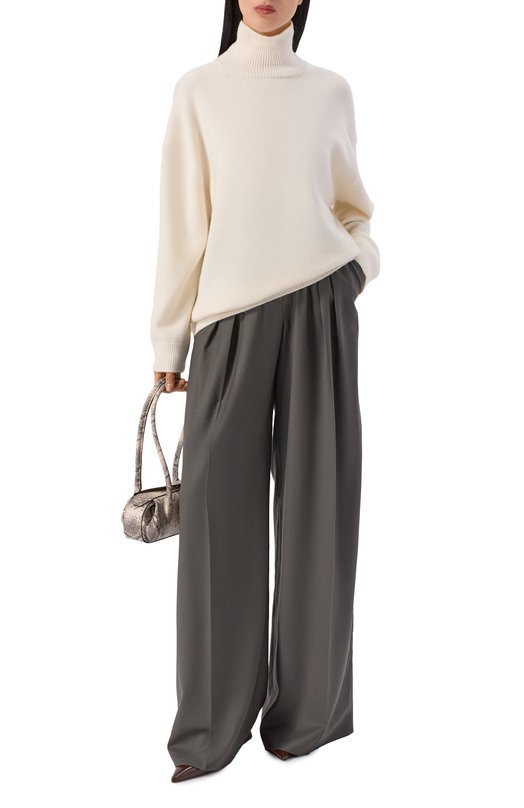 Свитер из шерсти и кашемира Freeage W26.SW095.2030.101 Кремовый  W26.SW095.2030.101 Фото 2