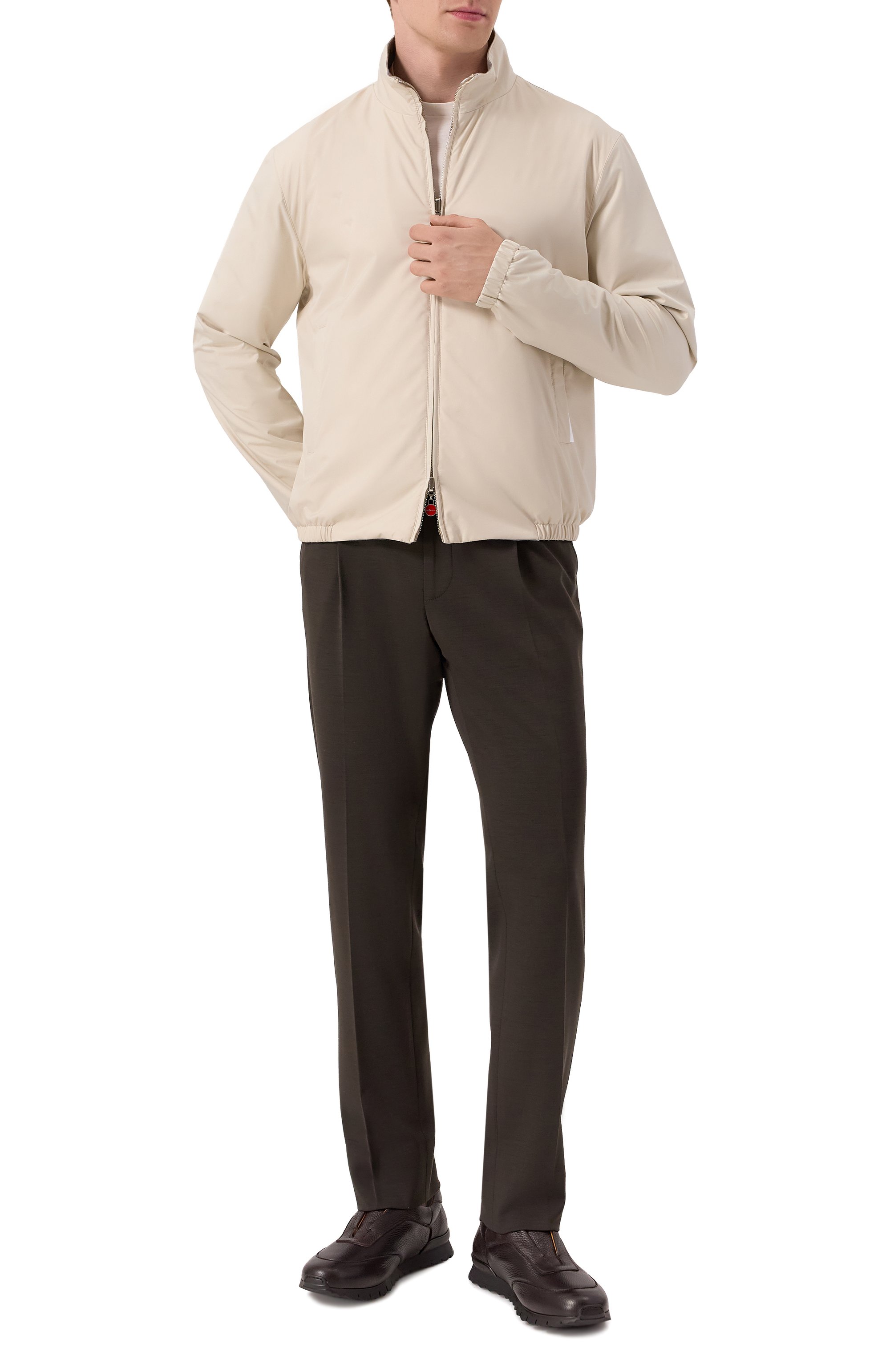 Кожаные кроссовки KITON, арт. USSA107N0012601, фото 2