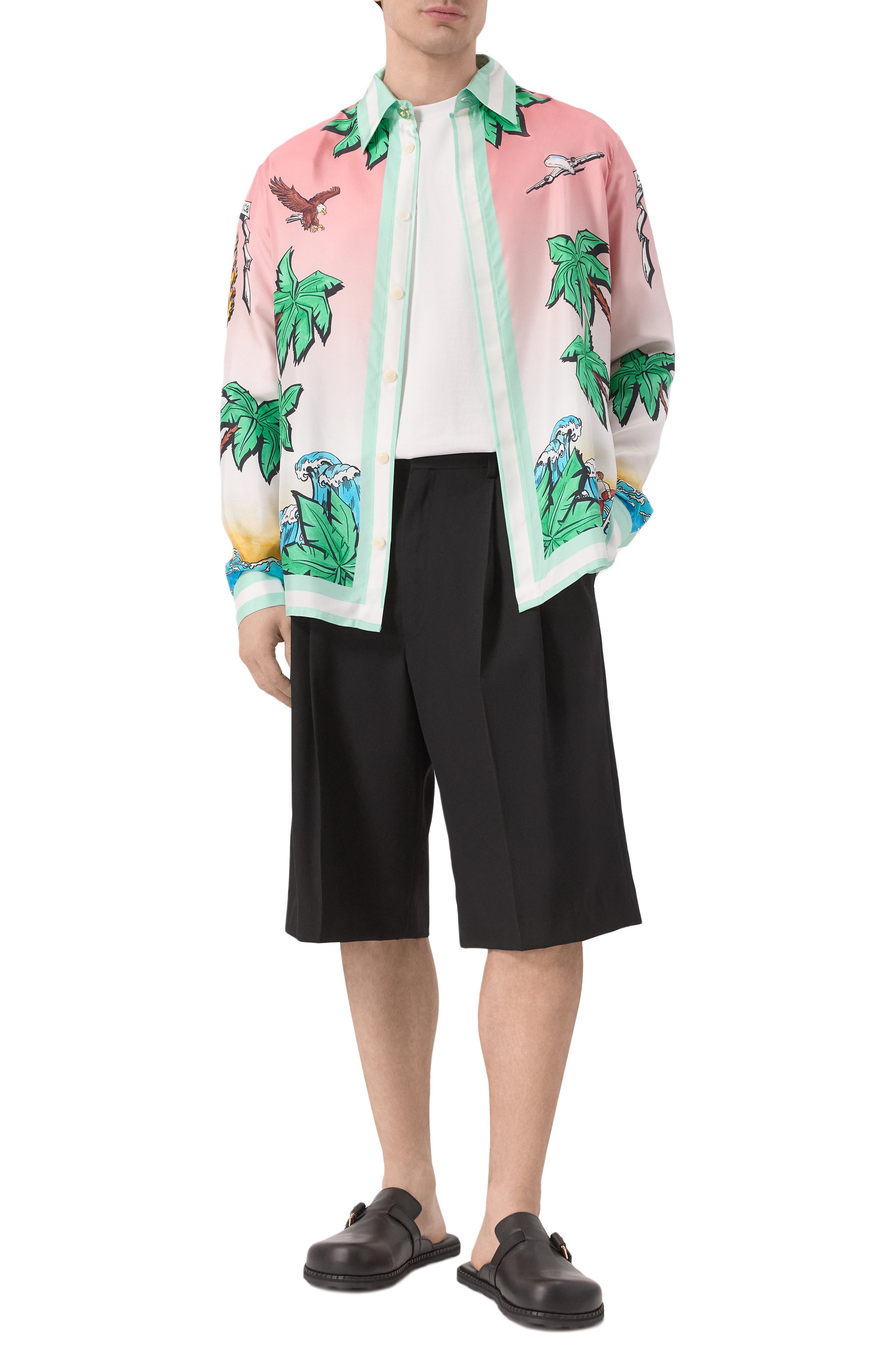 Шелковая рубашка CASABLANCA, арт. U-MS25-SH-021-02, фото 2