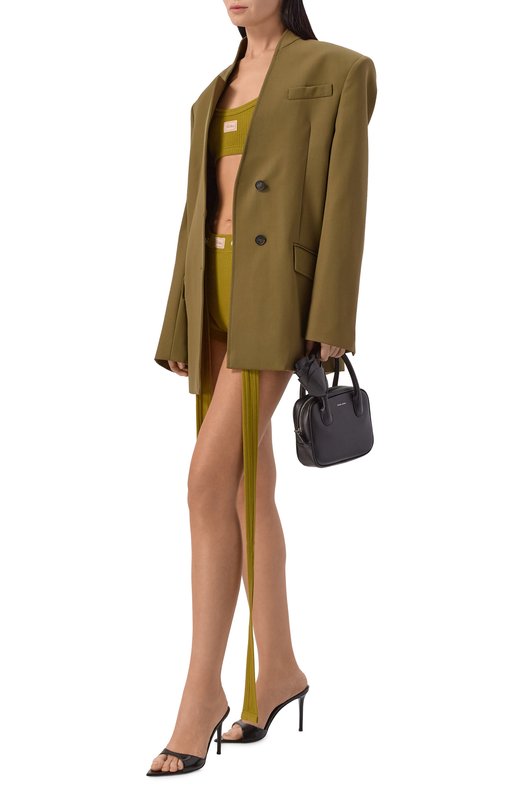 Хлопковый топ Jean Paul Gaultier 26/01-W-T0430/J014 Хаки  26/01-W-T0430/J014 Фото 2