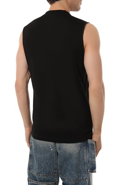 Хлопковая майка DSQUARED2 черного цвета по цене 27300 руб., арт. S71GD1336/S23009, фото 4 Хлопковая майка DSQUARED2, арт. S71GD1336/S23009, фото 4