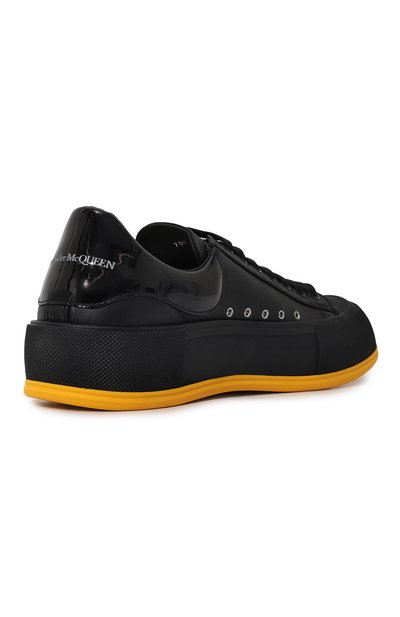 Кожаные кеды deck plimsoll ALEXANDER MCQUEEN, арт. 705201/WICEB, фото 5