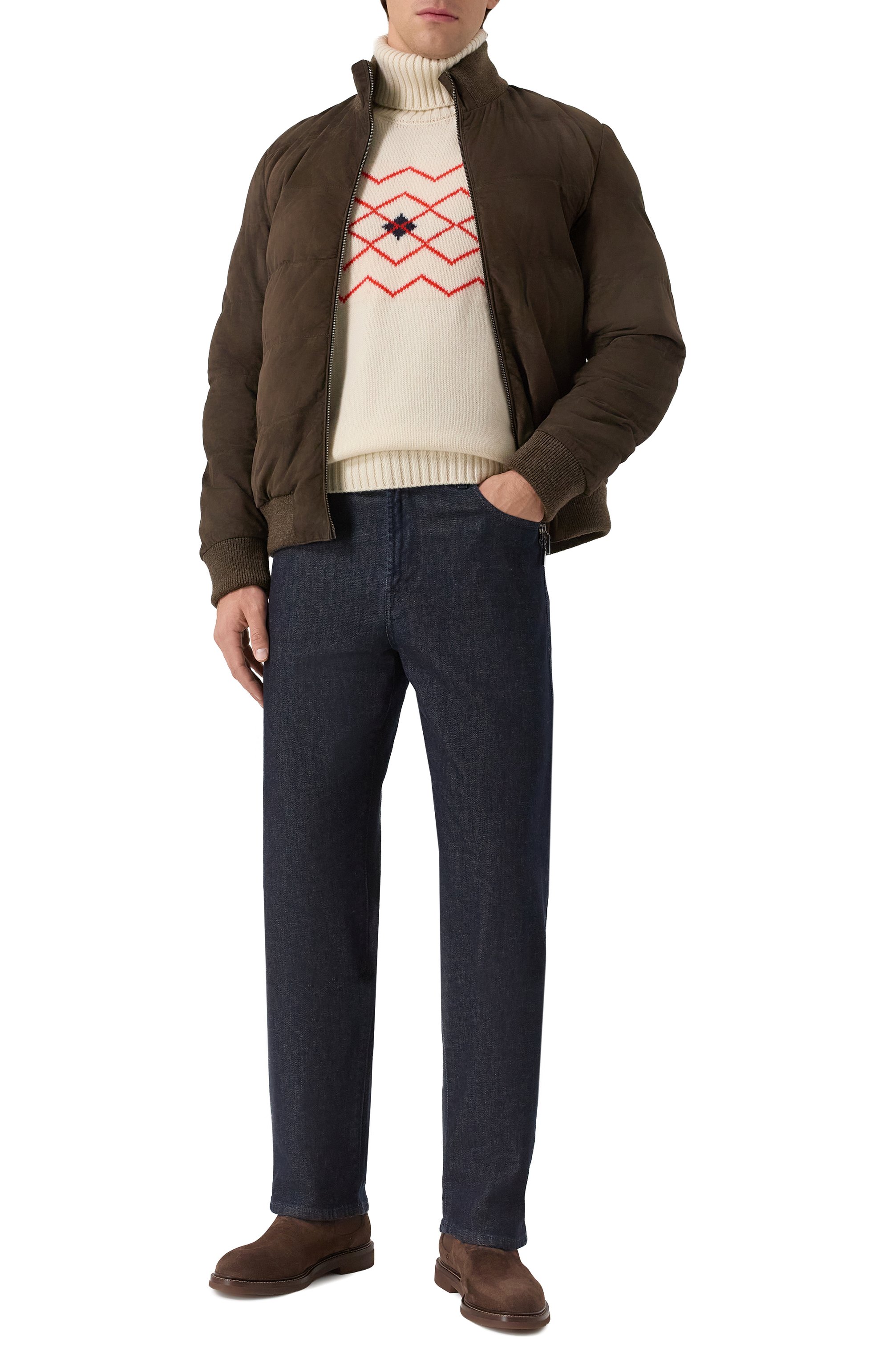 Свитер из шерсти и кашемира KITON, арт. UMM071802, фото 2