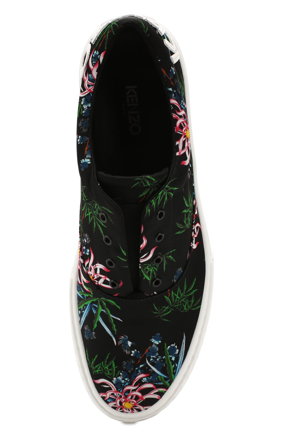 Текстильные кеды k-skate KENZO черного цвета по цене 32450 руб., арт. FA55SN260F77, фото 5 Текстильные кеды k-skate KENZO, арт. FA55SN260F77, фото 5