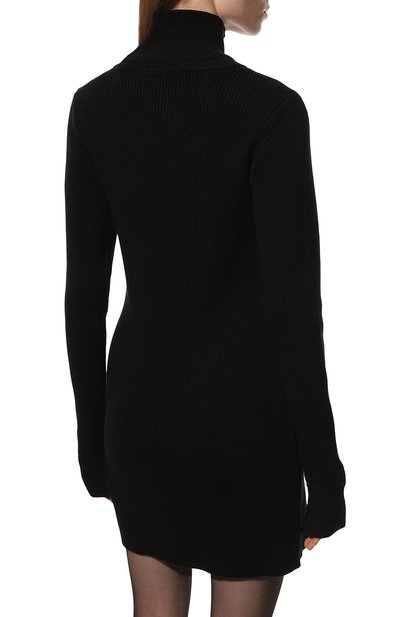 Шерстяное платье TRUSSARDI черного цвета по цене 24900 руб., арт. 56D00682-0F000780, фото 4 Шерстяное платье TRUSSARDI, арт. 56D00682-0F000780, фото 4