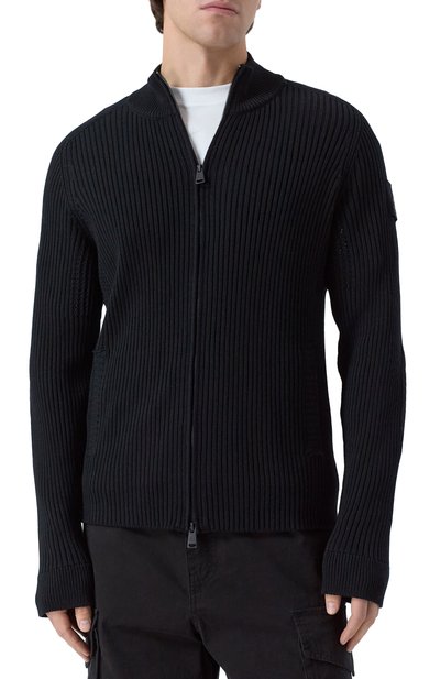 Шерстяной кардиган PREMIATA черного цвета по цене 59950 руб., арт. PMG25/W00L, фото 3 Шерстяной кардиган PREMIATA, арт. PMG25/W00L, фото 3