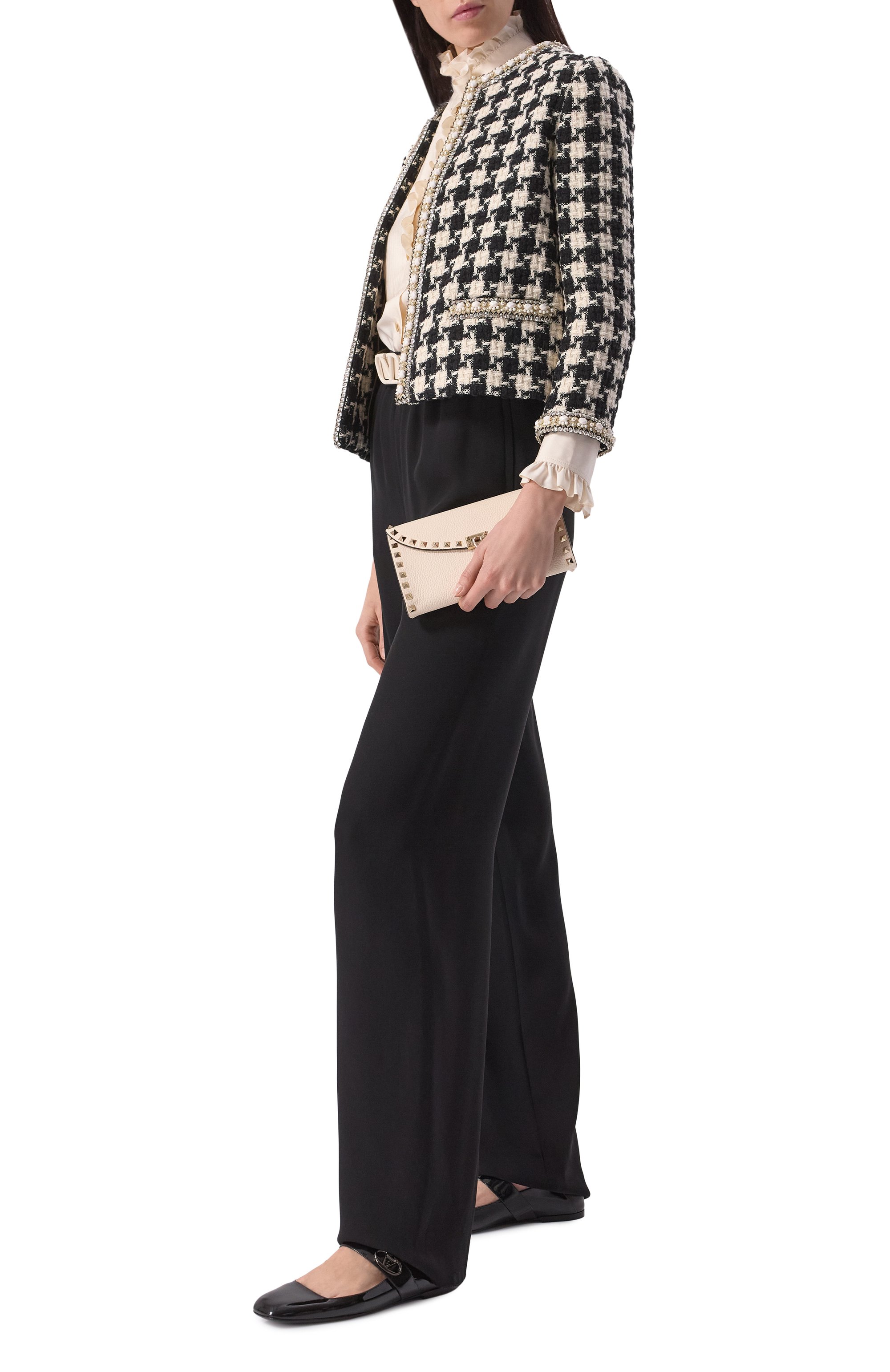 Кожаные балетки vlogo locker VALENTINO, арт. 5W0S0JV2/KYR, фото 2