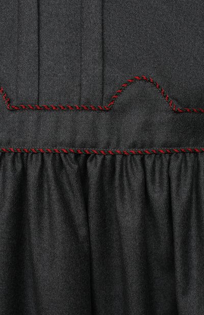 Шерстяное платье GUCCI серого цвета по цене 131000 руб., арт. 629506/XWALM, фото 3 Шерстяное платье GUCCI, арт. 629506/XWALM, фото 3