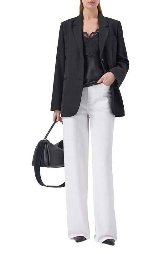 Атласный топ HUGO 50553544 Чёрный  50553544 Фото 2